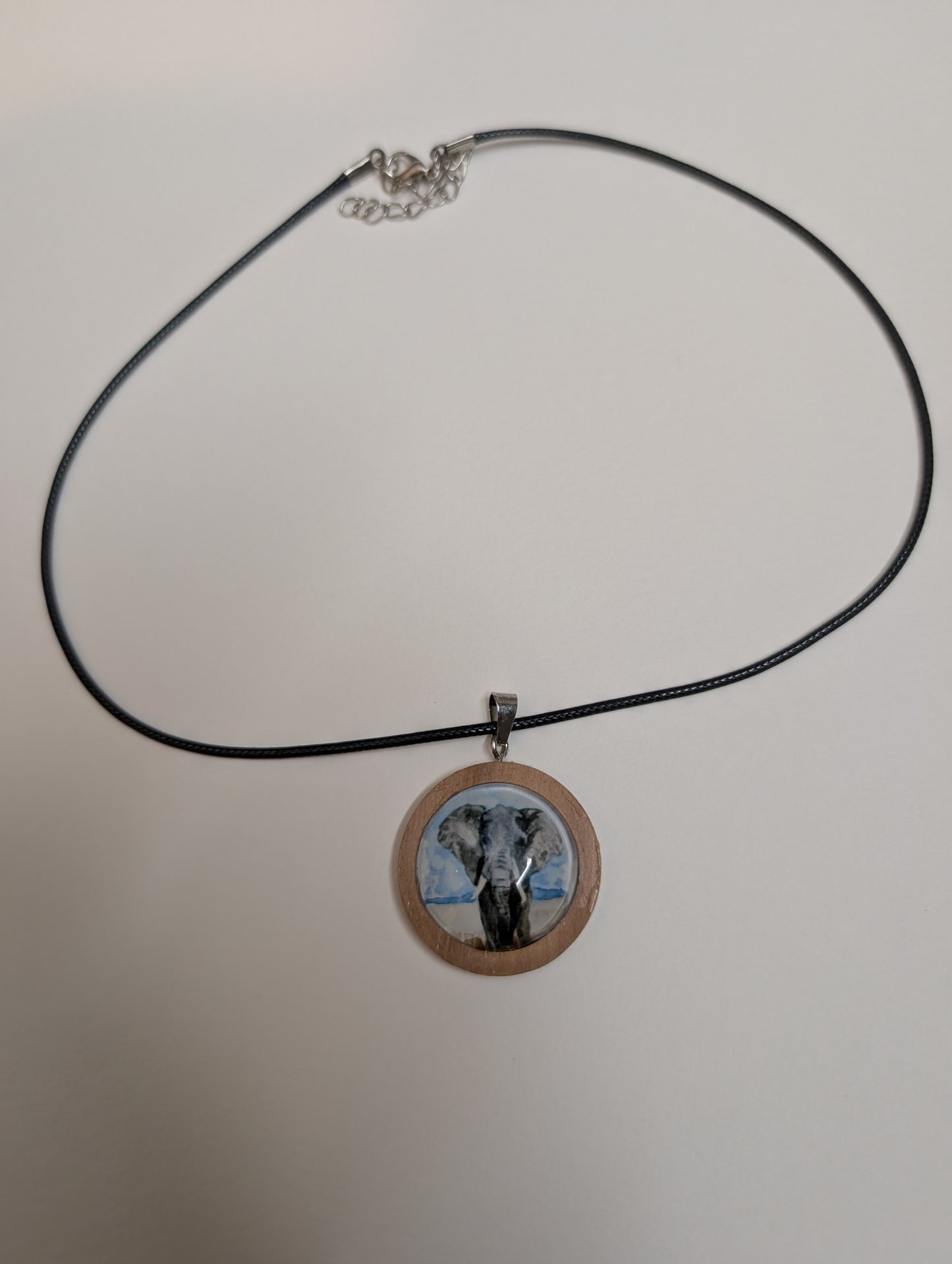 Elephant Pendant Necklace - Lora Cavallin Art