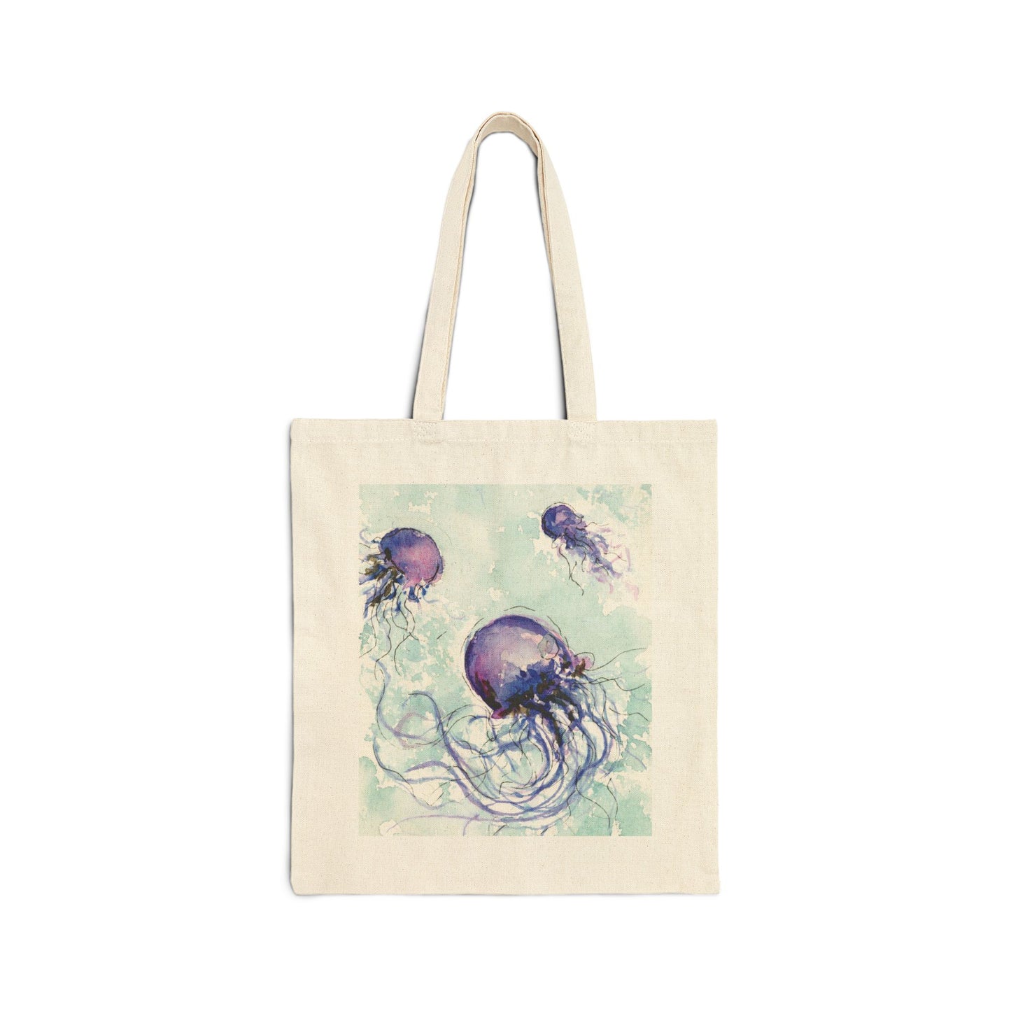 Octopuses - Watercolor Canvas Tote Bag - Lora Cavallin Art