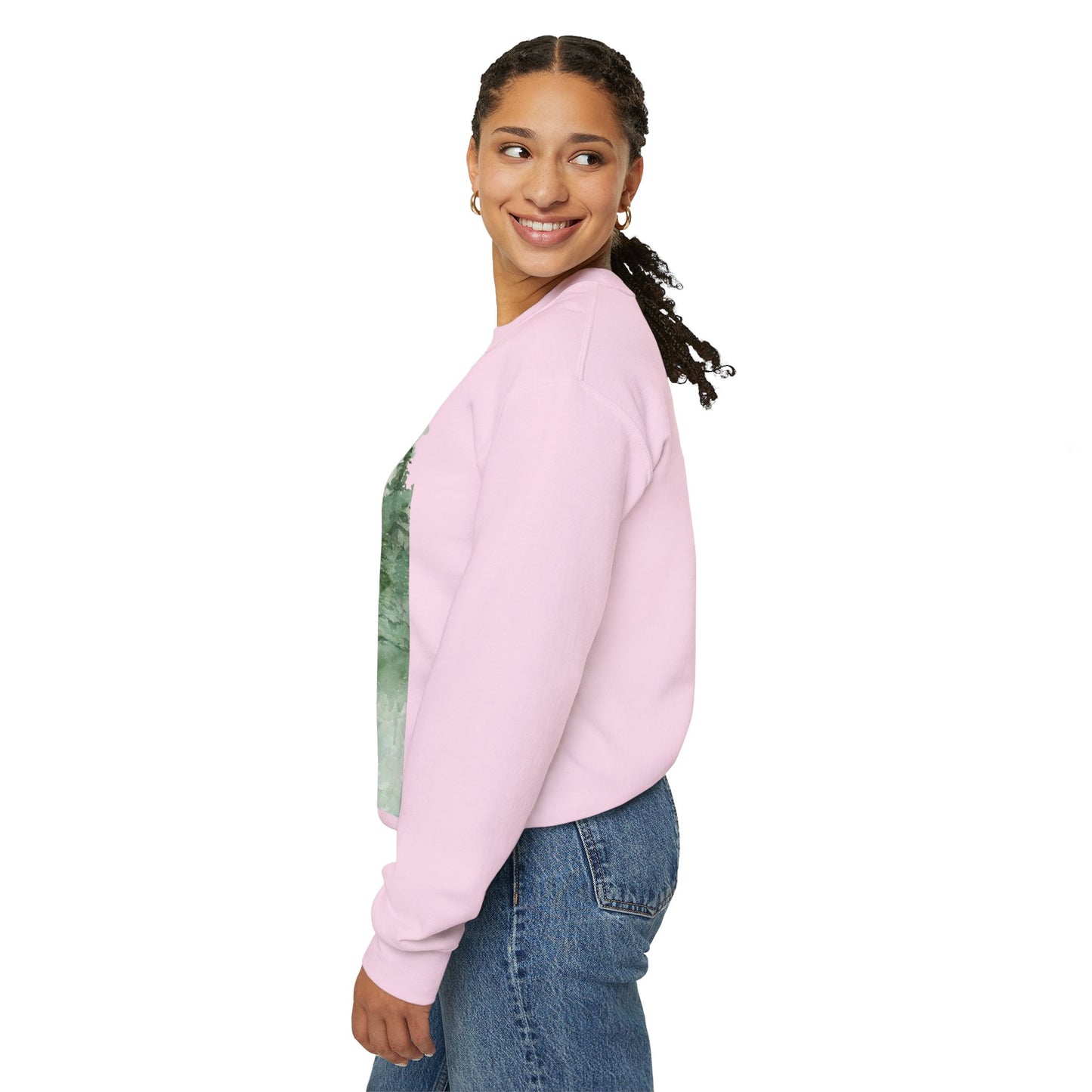 Crewneck Sweatshirt Red Cardinal Bird Watercolor Autum Vibes