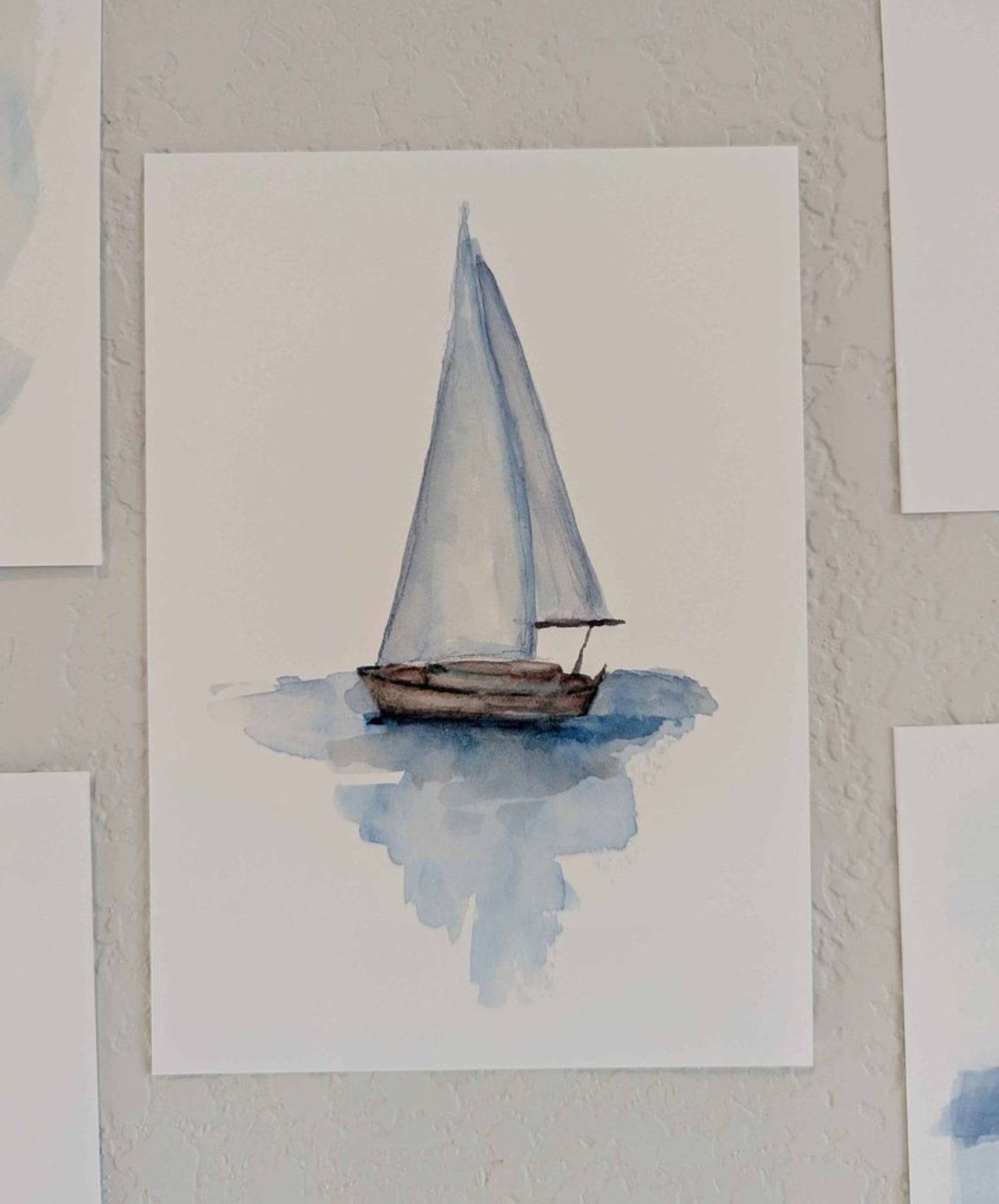 Coastal Art Prints - Set of 5 - Lora Cavallin Art - Not Framed Prints Only -  Print Set