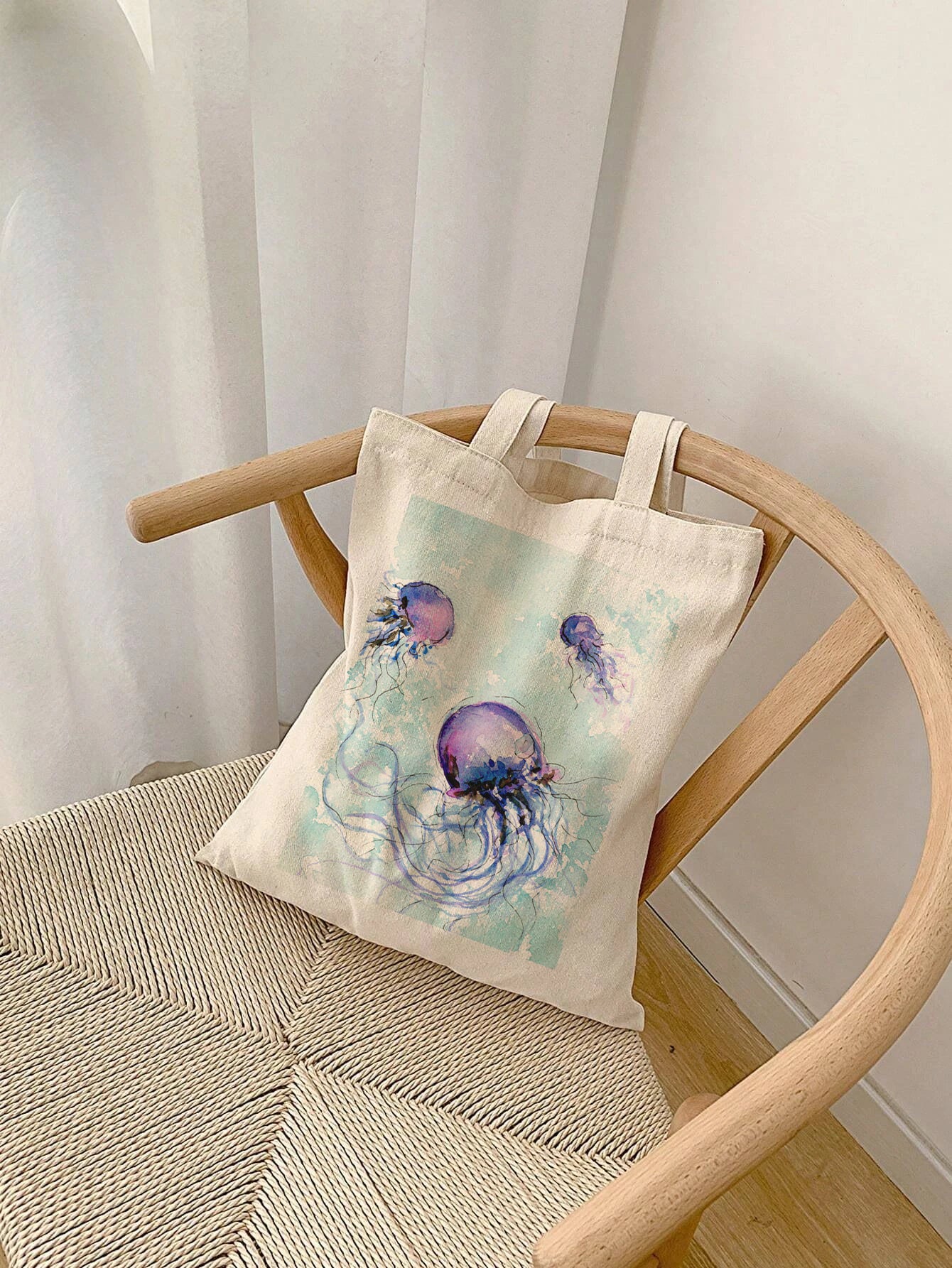 Octopuses - Watercolor Canvas Tote Bag - Lora Cavallin Art