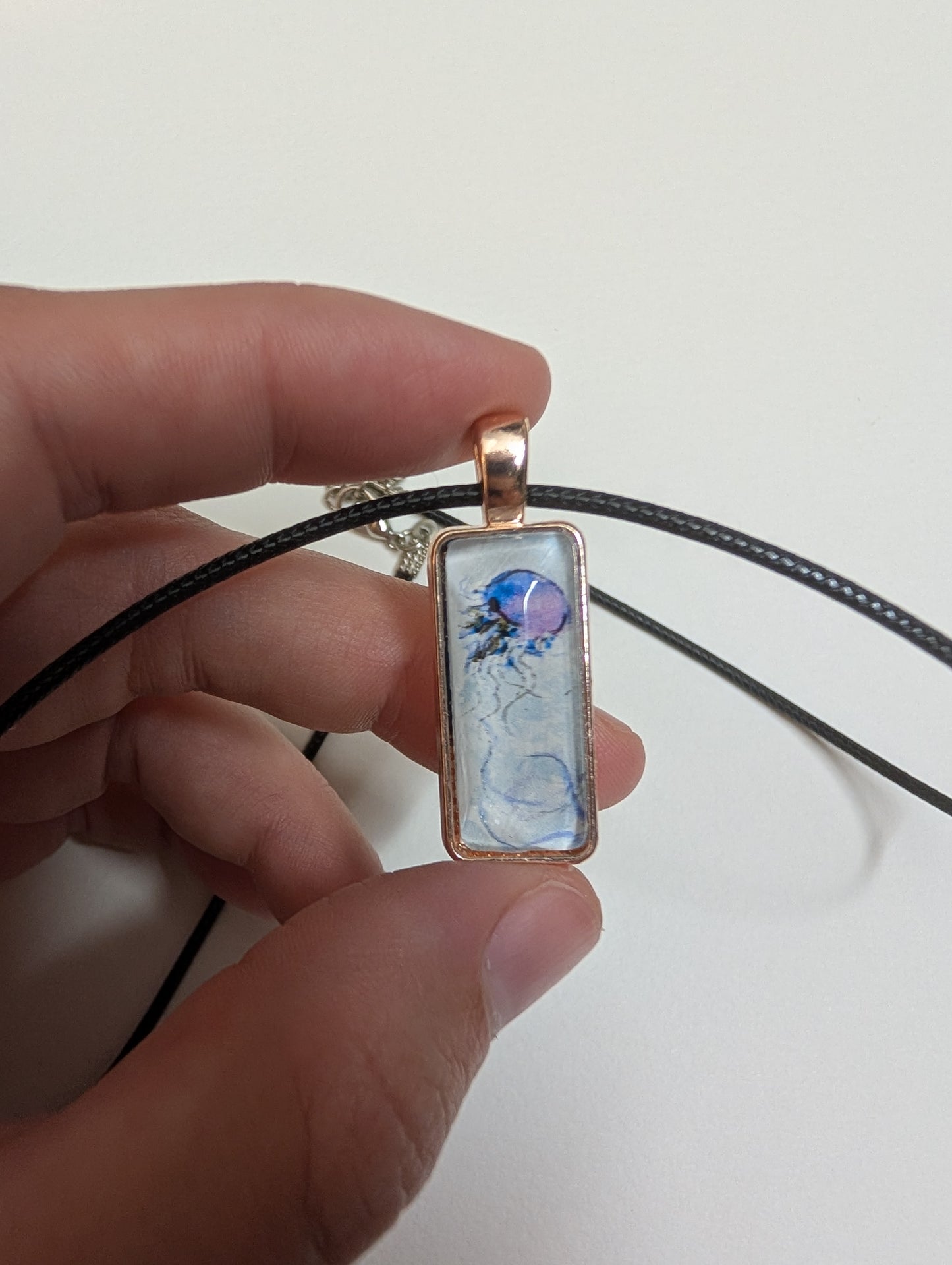 Jellyfish Pendant Necklace - Lora Cavallin Art