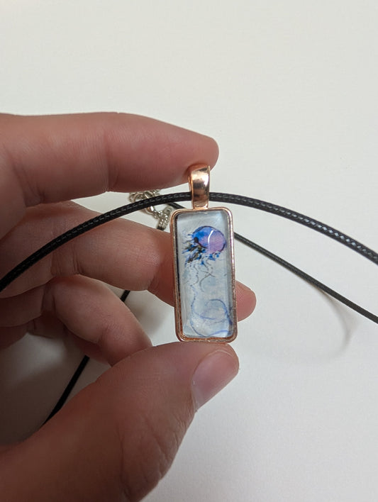 Jellyfish Pendant Necklace - Lora Cavallin Art
