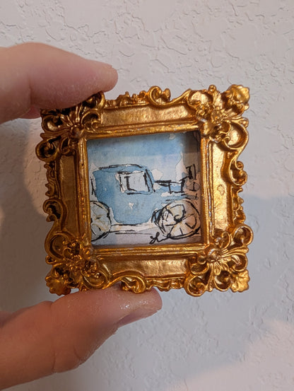 Mini Buggy Painting - Original Watercolor Art by Lora Cavallin