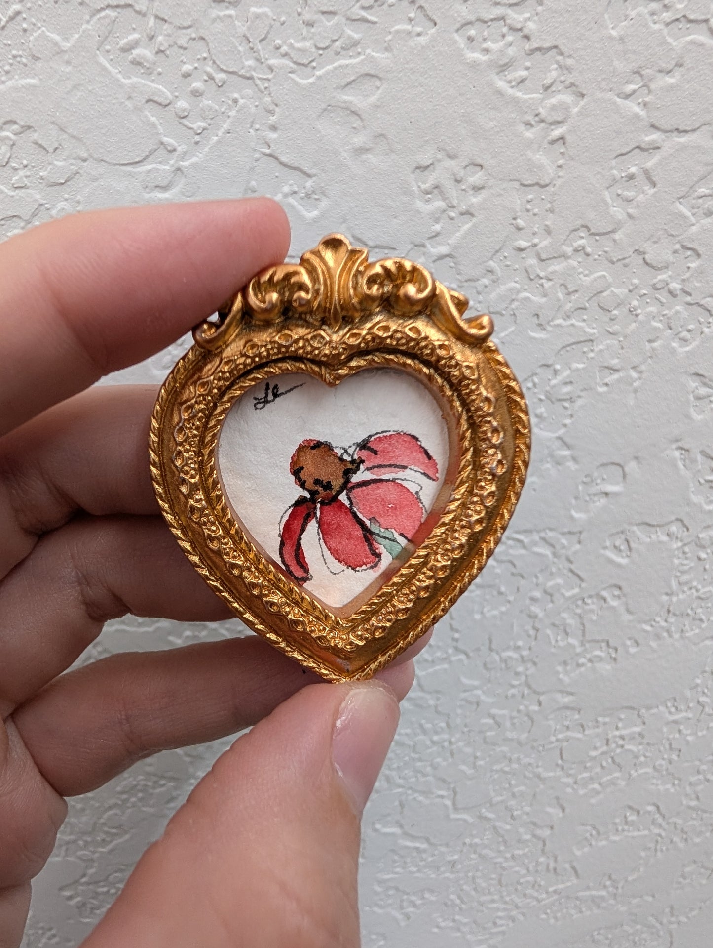 Mini Coneflower Painting - Original Watercolor Art by Lora Cavallin