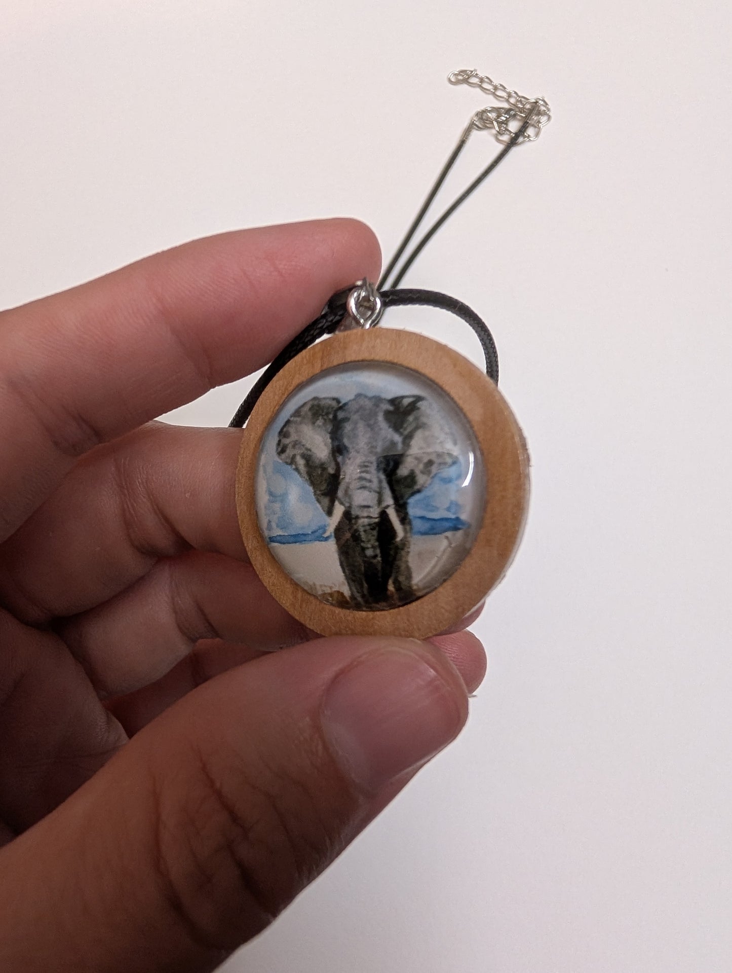 Elephant Pendant Necklace - Lora Cavallin Art