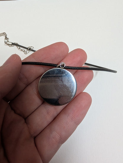 Butterfly and Flowers Pendant Necklace - Lora Cavallin Art