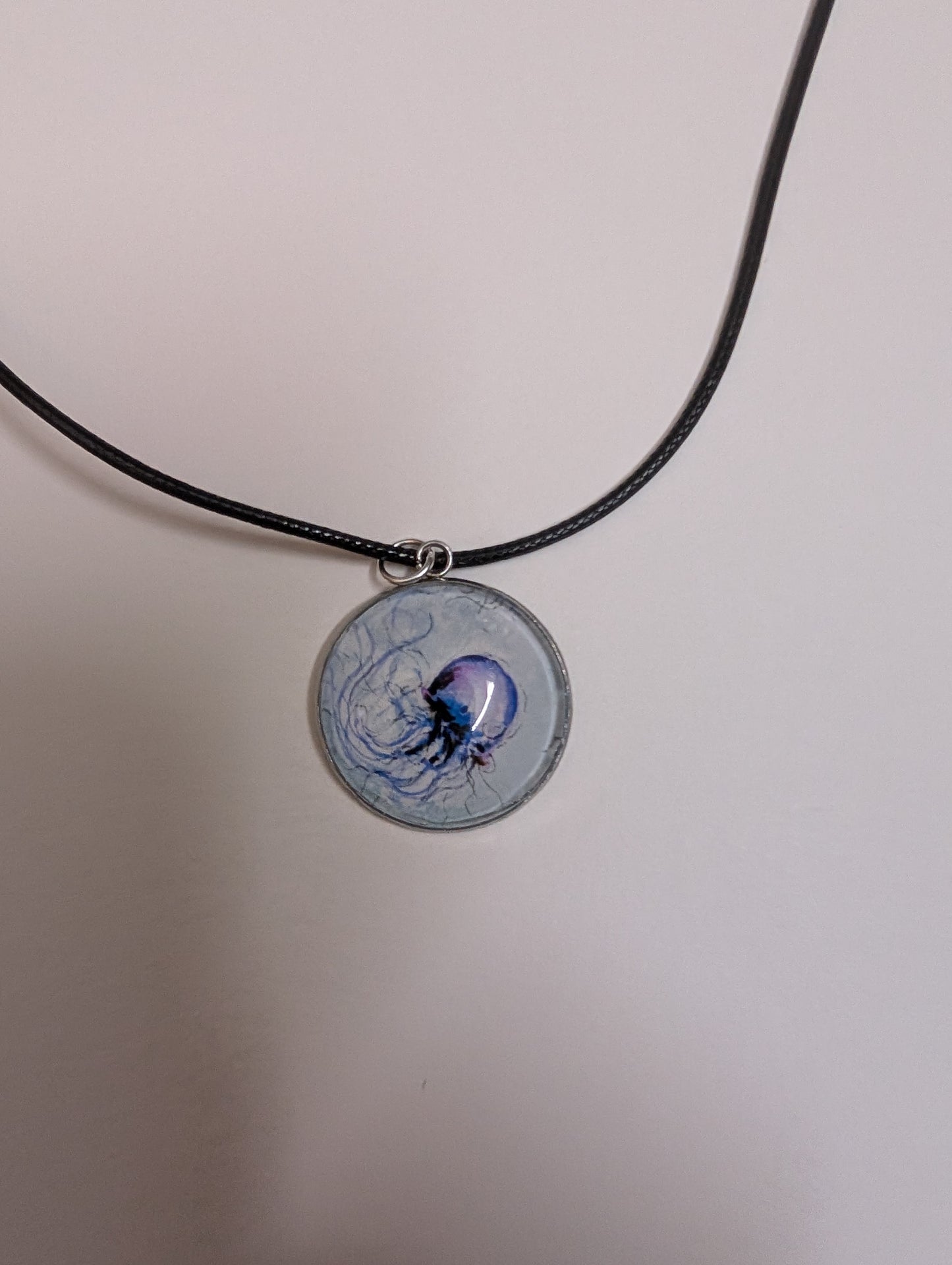 Jellyfish Pendant Necklace - Lora Cavallin Art