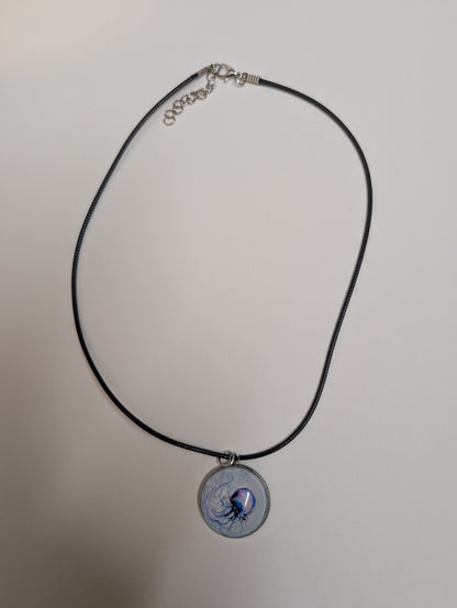 Jellyfish Pendant Necklace - Lora Cavallin Art