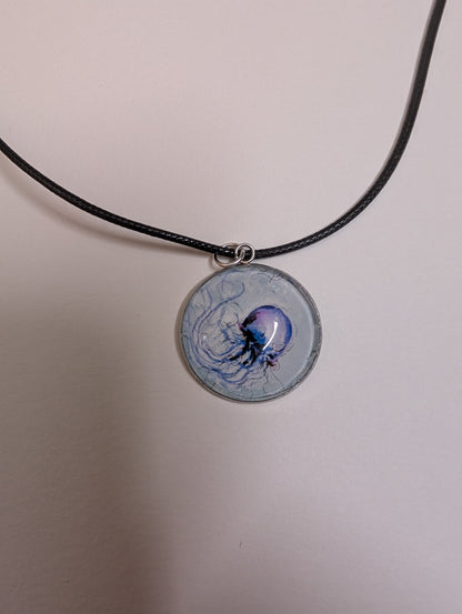 Jellyfish Pendant Necklace - Lora Cavallin Art