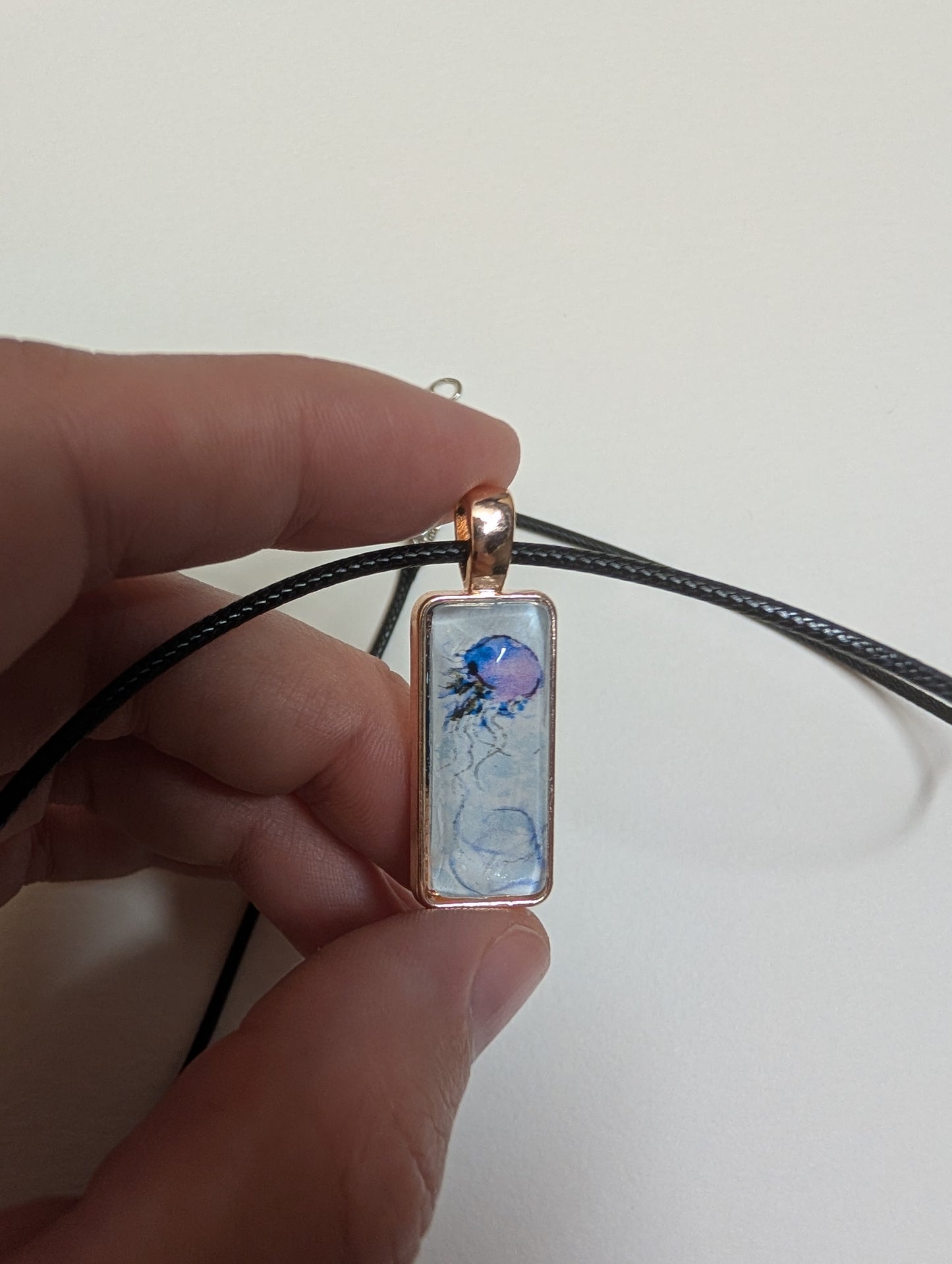 Jellyfish Pendant Necklace - Lora Cavallin Art