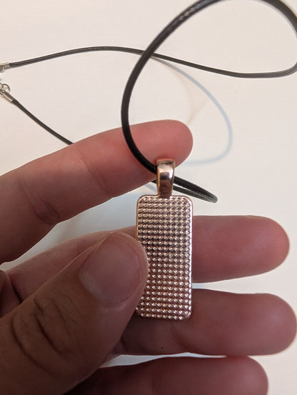 Blue Heron in Creek Pendant Necklace - Lora Cavallin Art