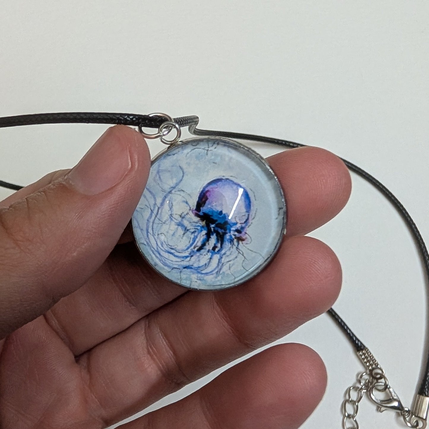 Jellyfish Pendant Necklace - Lora Cavallin Art