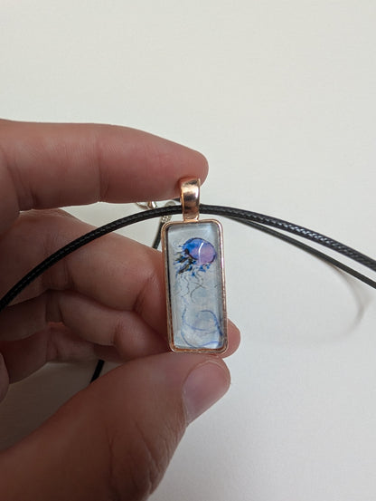 Jellyfish Pendant Necklace - Lora Cavallin Art