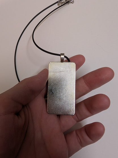 Flamingo on Bike Pendant Necklace - Lora Cavallin Art